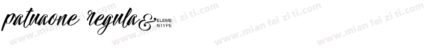 patuaone regula字体转换